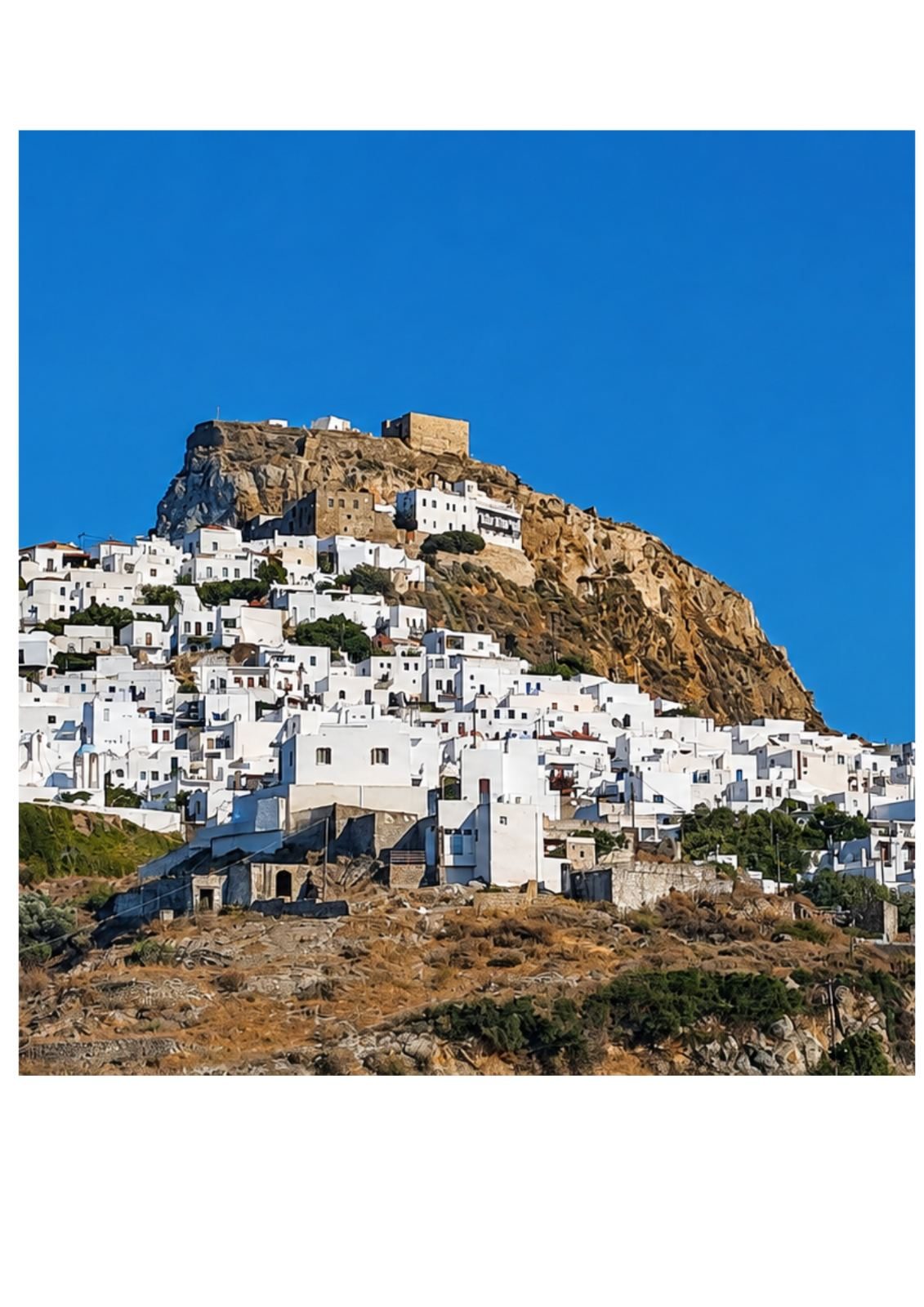 Skyros Chora, the whitewashed old town